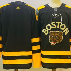 Bruins Blank Black 2022-23 Retro Men Jersey