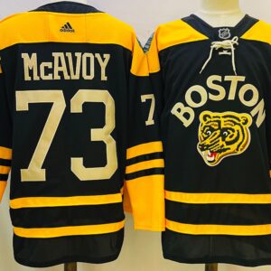 Bruins 73 Charlie McAvoy Black 2022-23 Retro Men Jersey