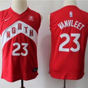 Raptors 23 Fred VanVleet Red Earned Edition Youth Men Jersey