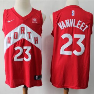 Raptors 23 Fred VanVleet Red Earned Edition Men Jersey