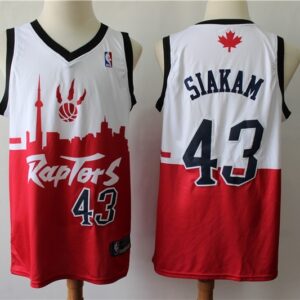 Raptors 43 Pascal Siakam White Red 2019 City DNA Swingman Men Jersey