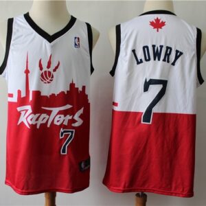 Raptors 7 Kyle Lowry White Red 2019 City DNA Swingman Men Jersey