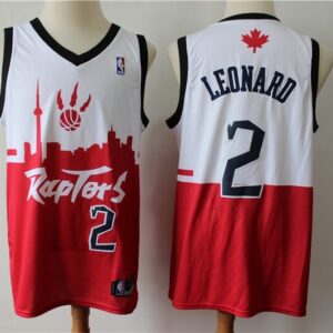 Raptors 2 Kawhi Leonard White Red 2019 City DNA Swingman Men Jersey