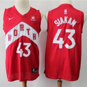 Raptors 43 Pascal Siakam Red Earned Edition Men Jersey