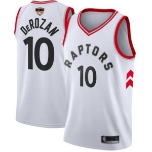 Raptors 10 DeMar DeRozan White 2019 Finals Bound Swingman Men Jersey