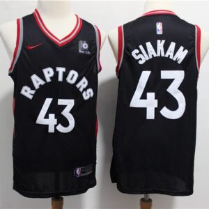Raptors 43 Pascal Siakam Black Swingman Men Jersey With Logo