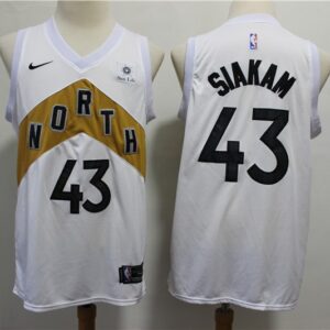 Raptors 43 Pascal Siakam White Cit Edition Men Jersey With Logo