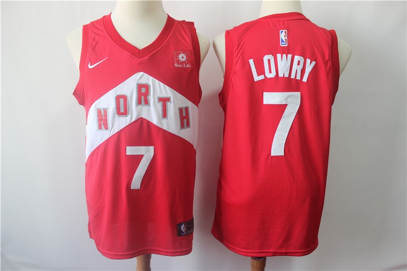 Raptors 7 Kyle Lowry Red Earned Edition Men Jersey