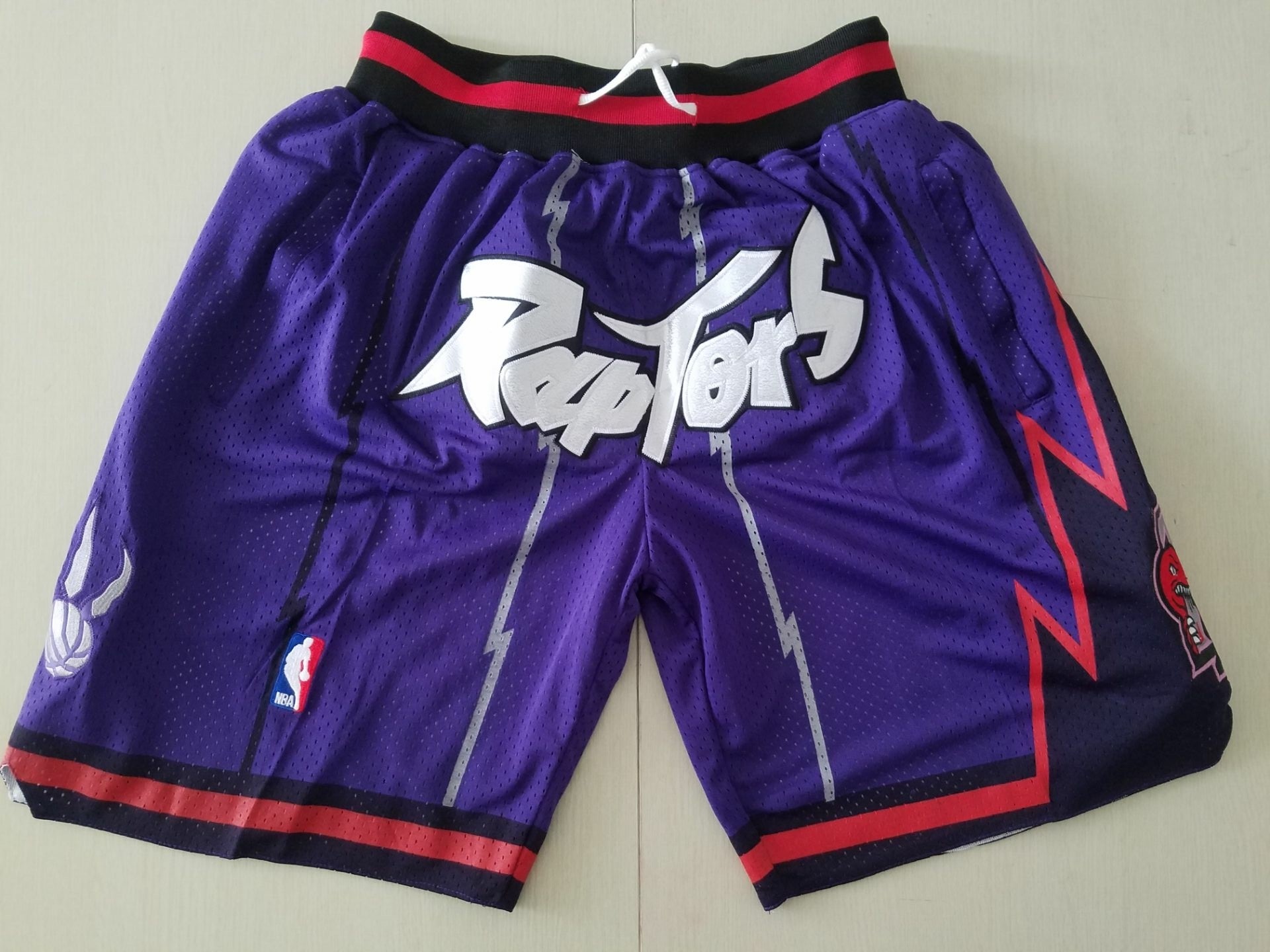 Raptors Purple Just Don Throwback Shorts