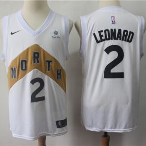 Raptors 2 Kawhi Leonard White 2018-19 City Edition Men Jersey