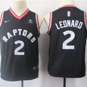 Raptors 2 Kawhi Leonard Black Swingman Youth Jersey