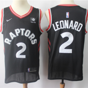 Raptors 2 Kawhi Leonard Black Men Jersey