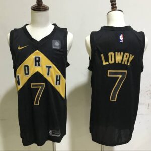 Raptors 7 Kyle Lowry Black City Edition Men Jersey