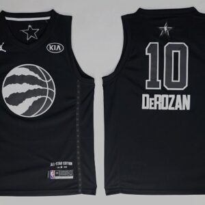 Raptors 10 DeMar DeRozan 2018 All-Star Black Swingman Men Jersey