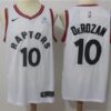 Raptors 10 DeMar DeRozan White Swingman Men Jersey