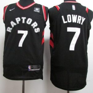 Raptors 7 Kyle Lowry Black Men Jersey