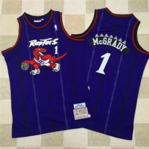 Raptors 1 Tracy McGrady Purple 1998-99 Hardwood Classics Men Jersey