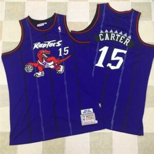 Raptors 15 Vince Carter Purple 1998-99 Hardwood Classics Men Jersey