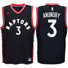 Adidas Toronto Raptors 3 OG Anunoby Black 2017 Draft Men Jersey