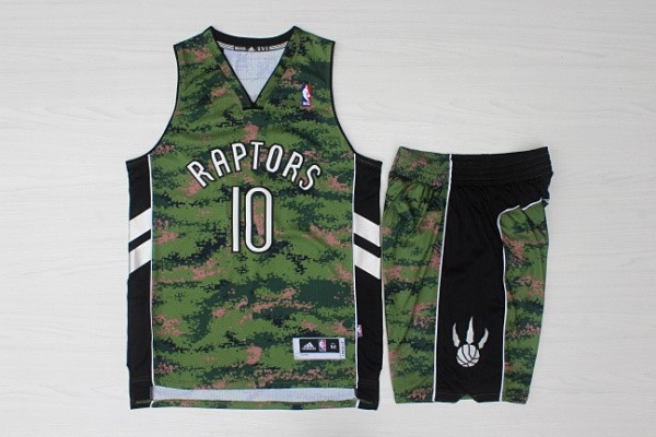 Raptors 10 DeMar DeRozan Camo Canada Flag Swingman Men Jersey With Shorts