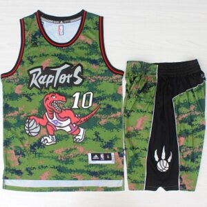 Raptors 10 DeMar DeRozan Camo Swingman Men Jersey With Shorts