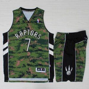 Raptors 7 Kyle Lowry Camo Canada Flag Swingman Men Jersey With Shorts