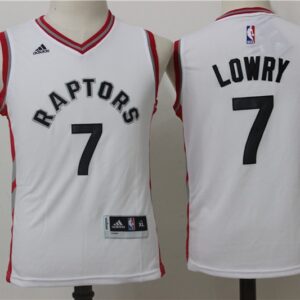 Raptors 7 Kyle Lowry White Swingman Youth Jersey