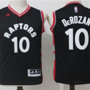 Raptors 10 DeMar DeRozan Black Swingman Youth Jersey