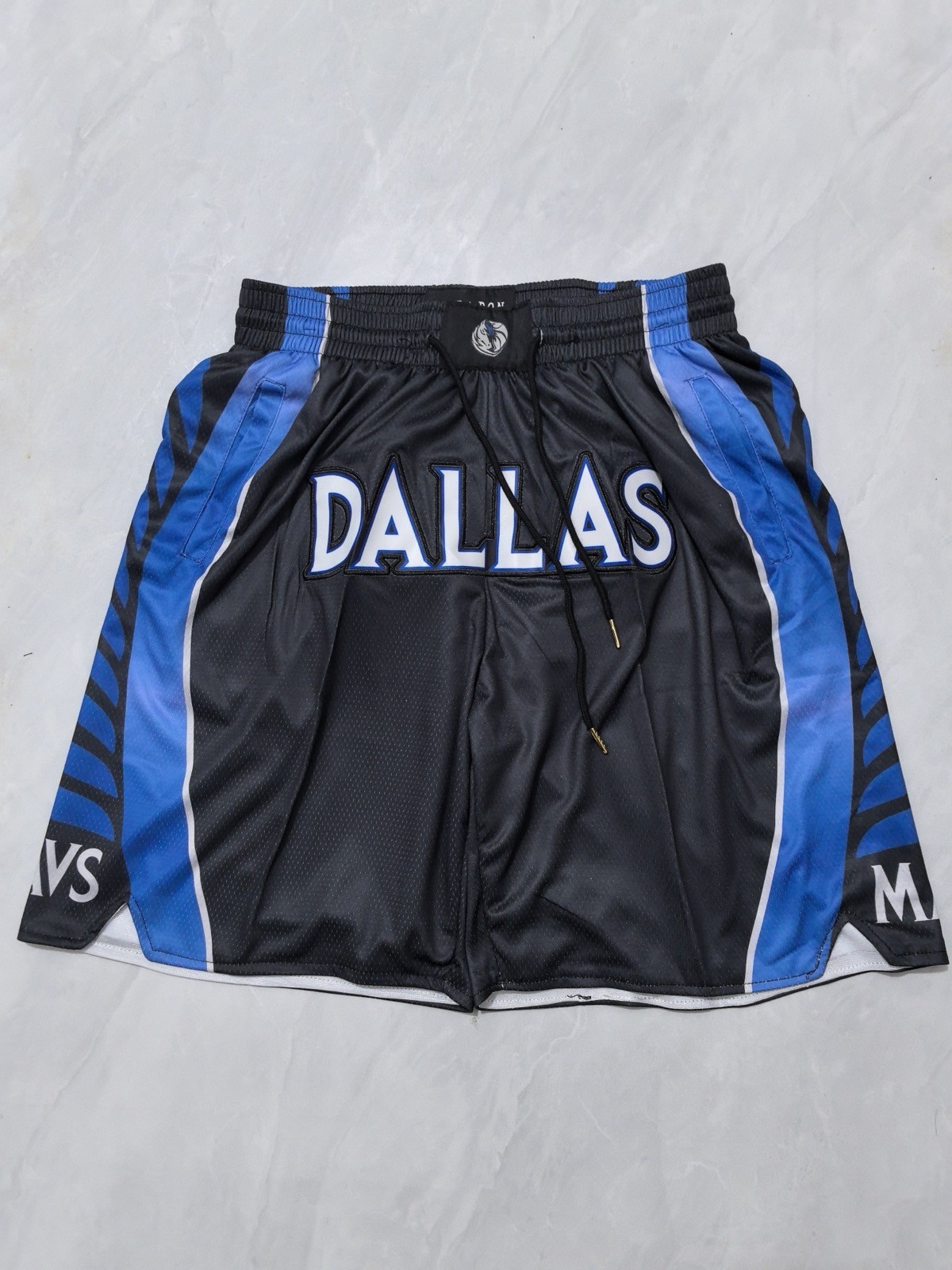 NBA Dallas Mavericks Black Shorts