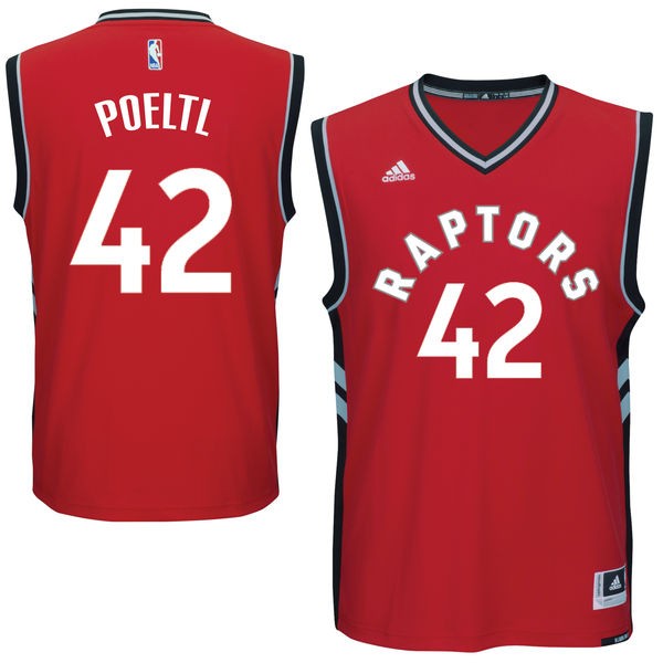 Raptors 42 Jakob Poeltl Red Men Jersey