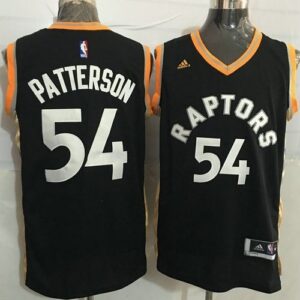 Raptors 54 Patrick Patterson Black Gold Men Jersey
