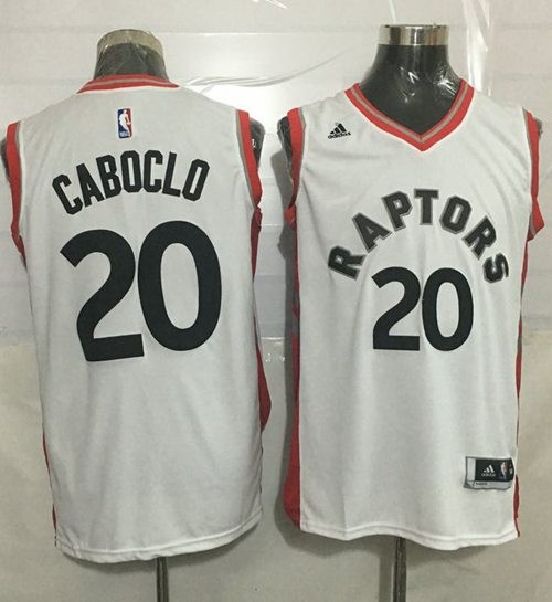 Raptors 20 Bruno Caboclo White Men Jersey