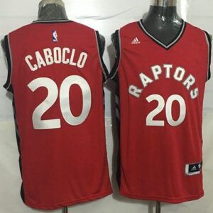 Raptors 20 Bruno Caboclo Red Men Jersey