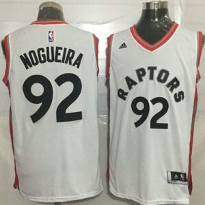 Raptors 92 Lucas Nogueira White Men Jersey