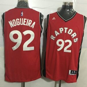 Raptors 92 Lucas Nogueira Red Men Jersey