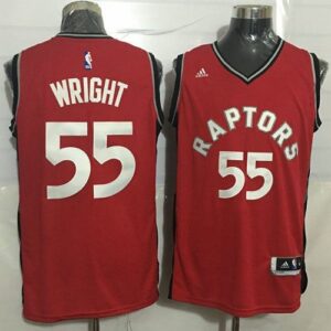 Raptors 55 Delon Wright Red Men Jersey