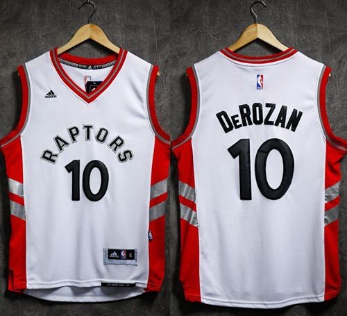 Raptors 10 DeMar DeRozan White Revolution 30 Men Jersey