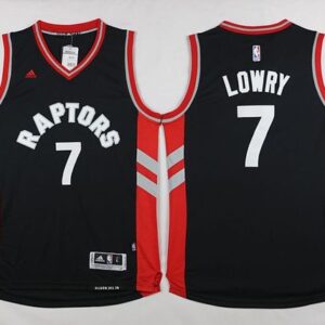 Raptors 7 Kyle Lowry Black Revolution 30 Men Jersey