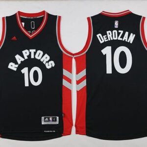 Raptors 10 DeMar DeRozan Black Revolution 30 Men Jersey