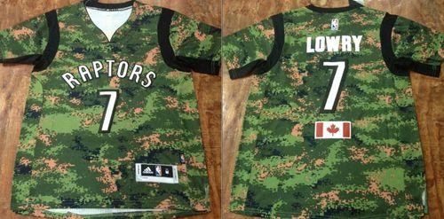 Raptors 7 Kyle Lowry Camo Pride Men Jersey