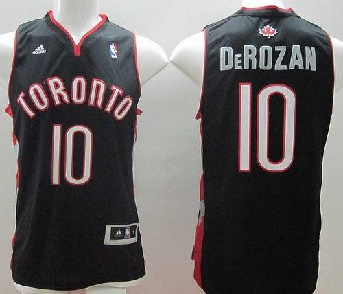 Raptors 10 DeMar DeRozan Black Revolution 30 Men Jersey