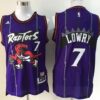 Raptors 7 Kyle Lowry Purple Throwback Youth Jersey
