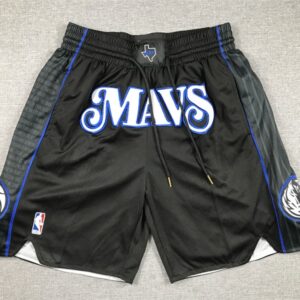 Mavericks Black Shorts