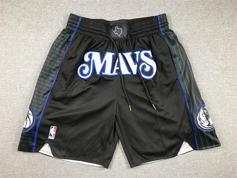 Mavericks Black Shorts