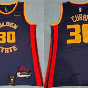 Warriors 30 Stephen Curry Navy 2024-25 City Men Jersey