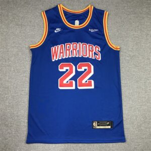 Warriors 22 Andrew Wiggins Blue Men Jersey