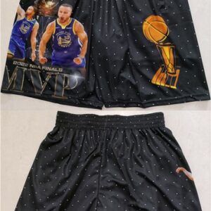 Warriors Black Finals Shorts(Run Small)
