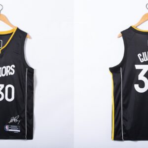 Warriors 30 Curry MVP Black Basketball Men Jersey