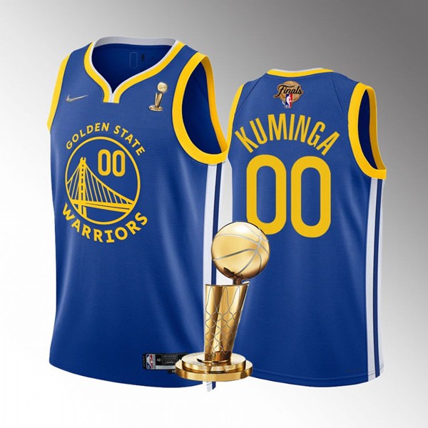 Warriors Customized Royal 2022 Finals Champions Men Jersey