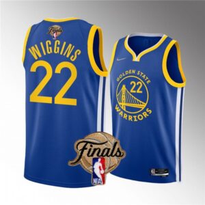 Warriors 22 Andrew Wiggins Royal 2022 Finals Men Jersey